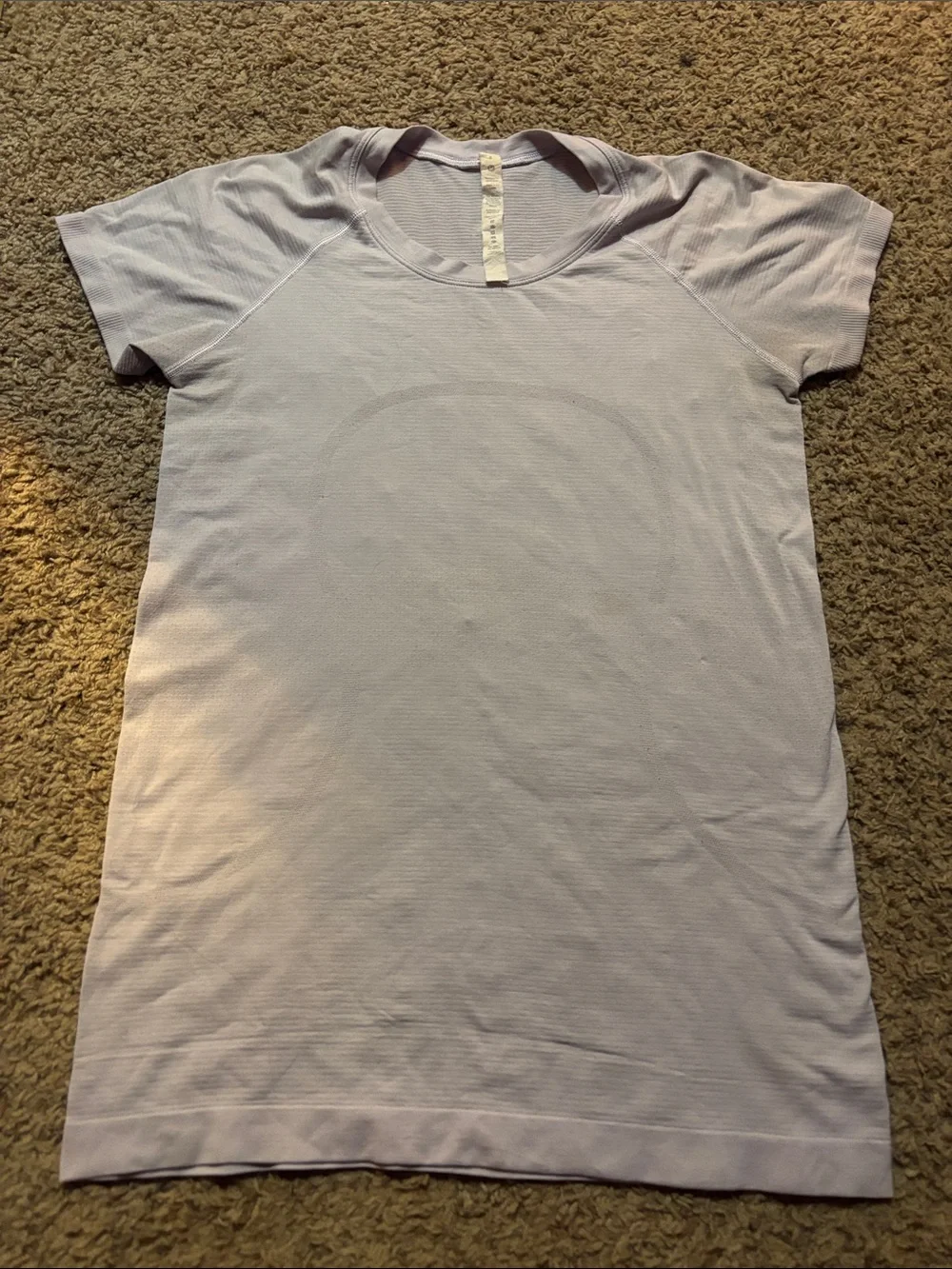 lululemon athletica Light Lavender Short Sleeve Tee